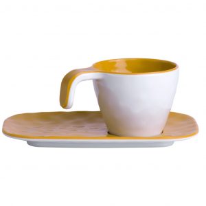 Set Caffè Melamina Summer – Mustard, 6 Pc.