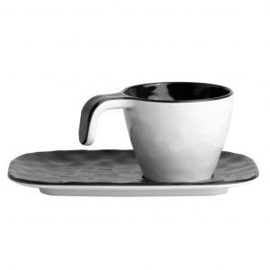 Set Caffè Melamina Summer – Black, 6 Pc.