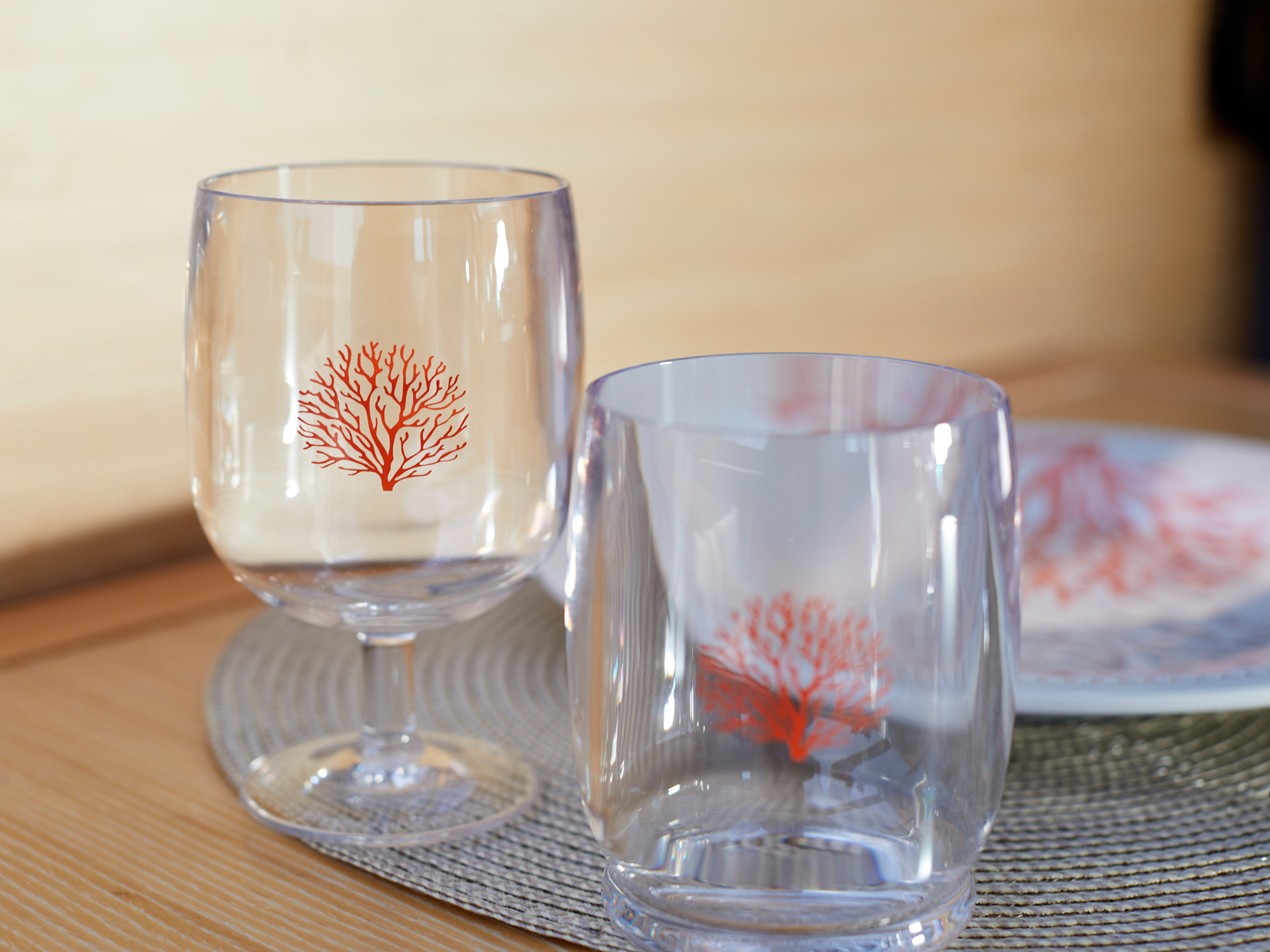 Bicchiere vino impilabili Mare Coral – Set 6 U. - immagine 3