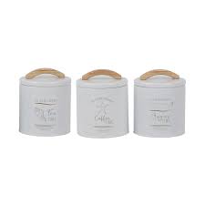 Contenitori Da Cucina Piccoli Menorca – Bianco, 3 Pz.