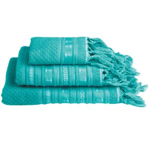 Set Asciugamani MARINE BUSINESS Santorini – Acqua, 3 Pc