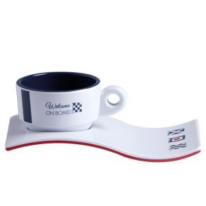 Tazzine Caffè Melamina Antiscivolo Marine Business – Venezia, 6 Pc.