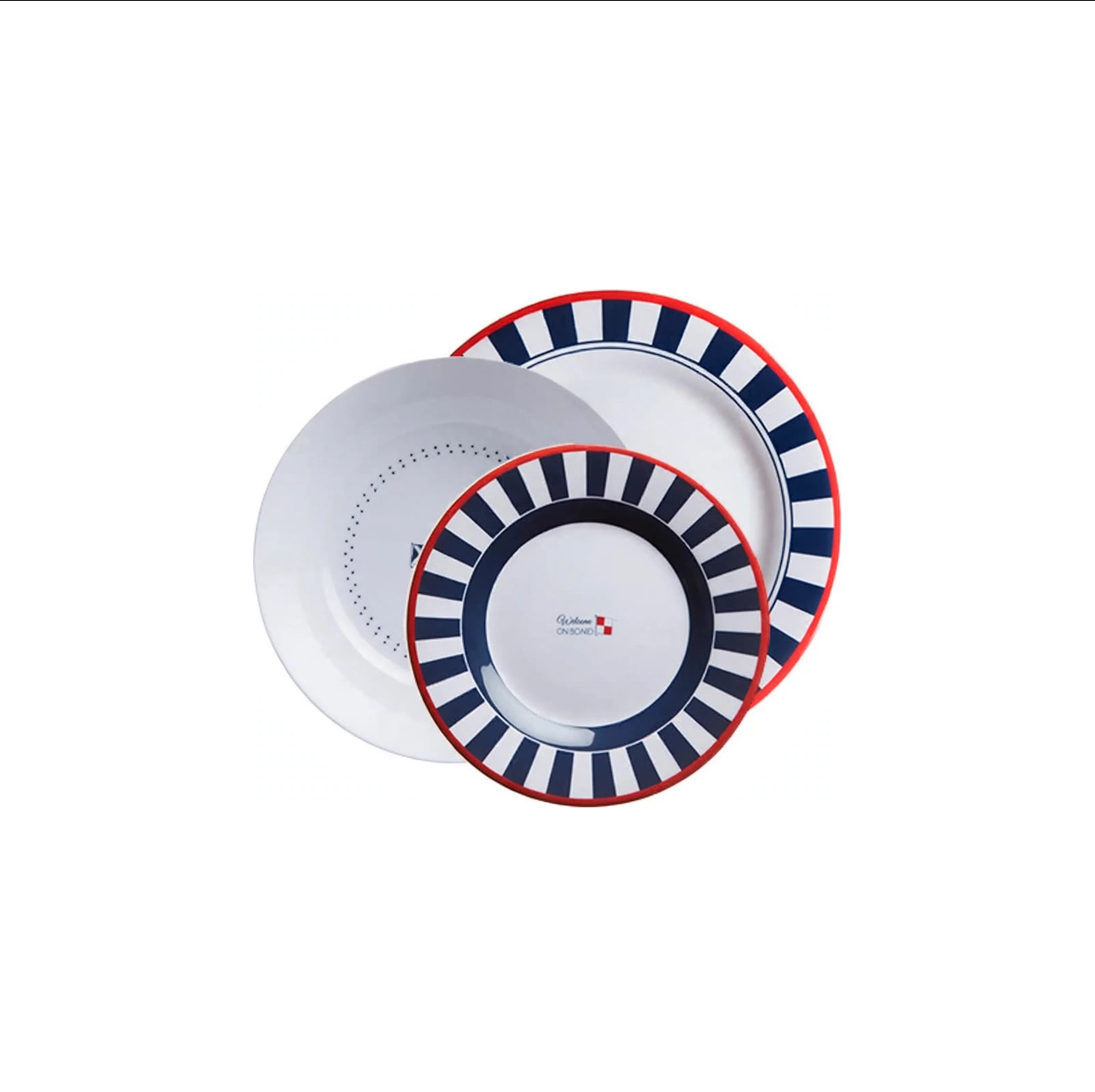 Set piatti in Melamina Marine Business- Venezia , 18 pc